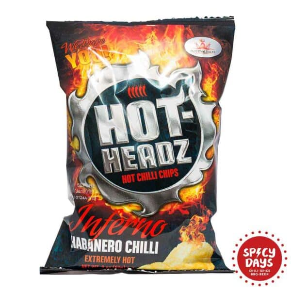 Hot Headz Inferno Habanero Chili chips 57g 1