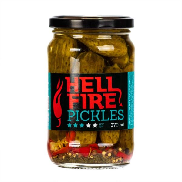 Hellfire pickles ljuti krastavci 370ml 1