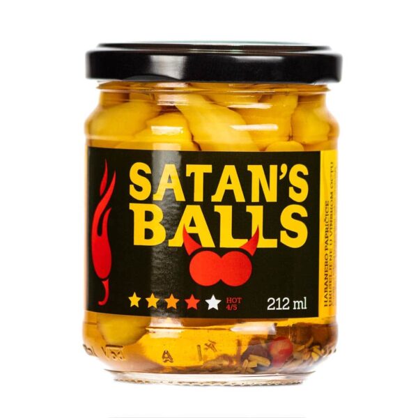 Satan's Balls ukiseljene papričice 212ml 1