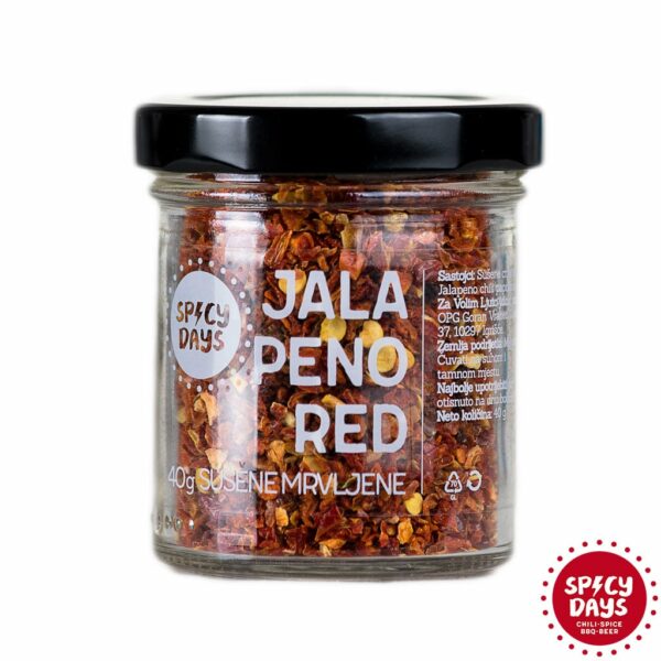 Jalapeno Red sušene drobljene chili papričice 40g 1