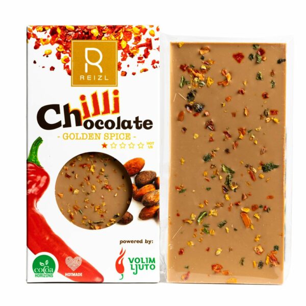Reizel Chilli Chocolate - Golden Spice ljuta čokolada 70g