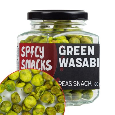 Green Wasabi Peas snack 80g