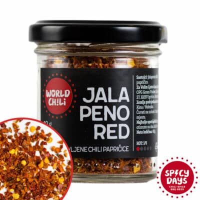 Jalapeno Red sušene drobljene chili papričice 40g 3
