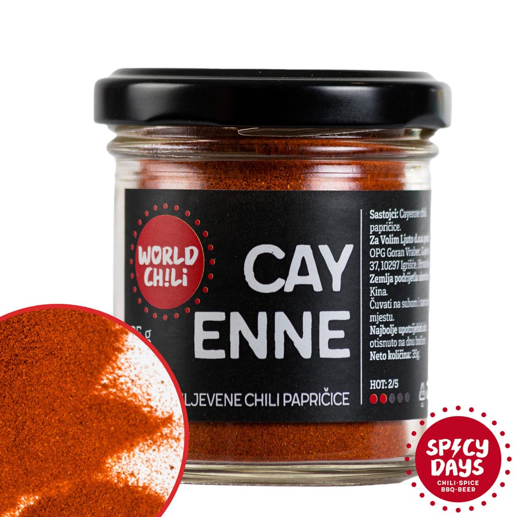 Cayenne sušene mljevene chili papričice 35g