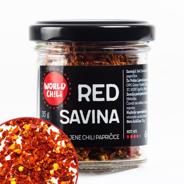 Red Savina sušene drobljene chili papričice 35g 1