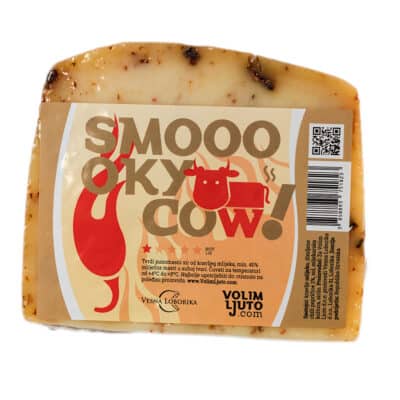 Smooooky Cow - dimljeni pikantni kravlji sir 300-400g