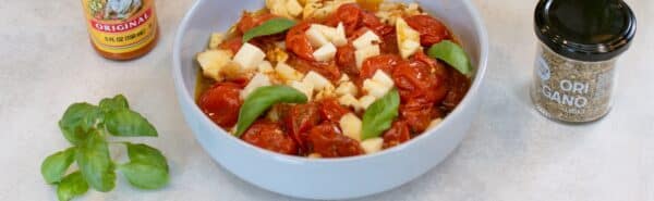 Plata od pečenih rajčica i mozzarellu