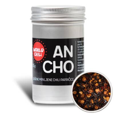 Ancho sušene drobljene chili papričice 35g