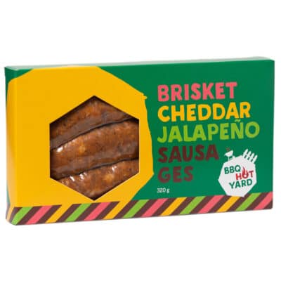 Brisket Cheddar Jalapeno Sausages 320g - BBQ Hot Yard