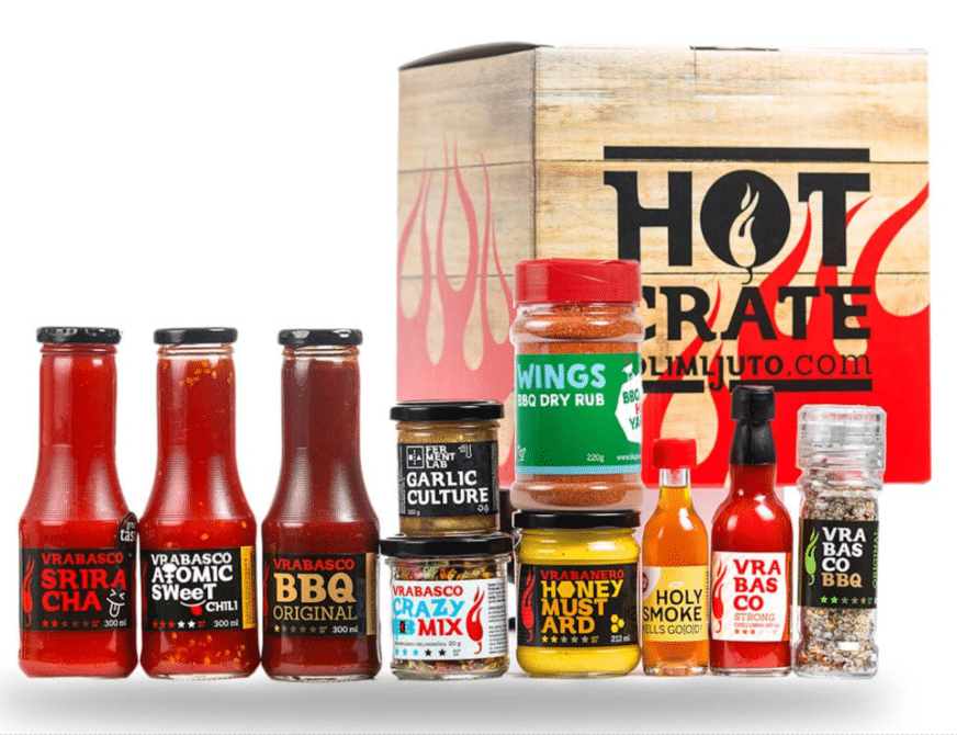 Hot Chef Hot Crate - poklon paket u brandiranoj kartonskoj kutiji