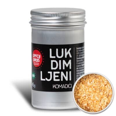 Luk dimljeni komadići 45g BIO