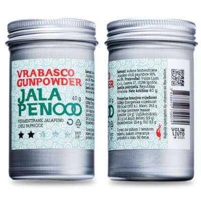 Vrabasco Gunpowder Jalapeno 40g - sušene Jalapeno chili papričice